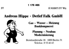 Andreas Hippe   Detlef Falk GmbH Gas - Wasser - Heizung Bauklempnerei