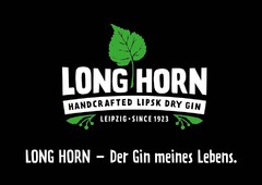 LONG HORN HANDCRAFTED LIPSK DRY GIN LEIPZIG · SINCE 1923 LONG HORN - Der Gin meines Lebens.