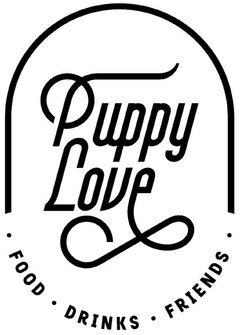 Puppy Love · FOOD · DRINKS · FRIENDS ·