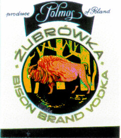 Polmos ZUBROWKA BISON BRAND VODKA