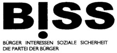 BISS BÜRGER INTERESSEN SOZIALE SICHERHEIT DIE PARTEI DER BÜRGER