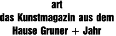 art das Kunstmagazin aus dem Hause Gruner + Jahr