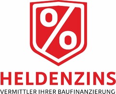 % HELDENZINS VERMITTLER IHRER BAUFINANZIERUNG