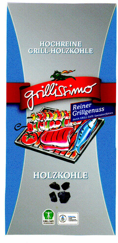 HOCHREINE GRILL-HOLZKOHLE grillissimo