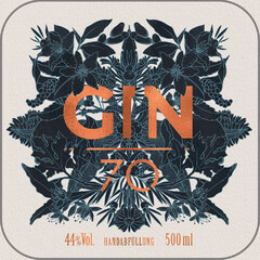 GIN 70 44 % Vol. HANDABFÜLLUNG 500 ml