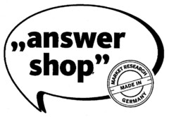 answer shop market research made in Germany