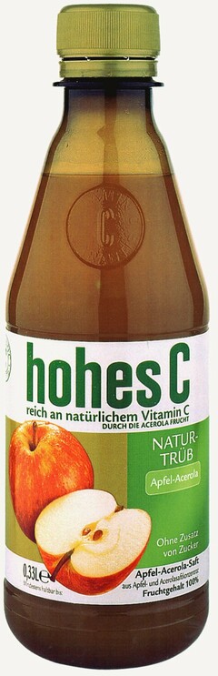 hohes C NATURTRÜB Apfel-Acerola