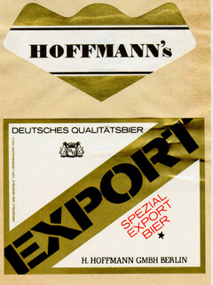 HOFFMANN`S EXPORT SPEZIAL EXPORT BIER
