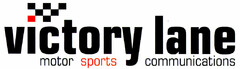 victory lane motor sports communications