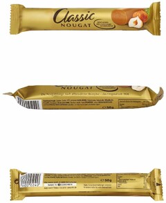 Classic NOUGAT BESONDERS FEIN UND ZART SCHMELZEND Die Nougatstange nach