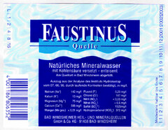 FAUSTINUS Quelle Natürliches Mineralwasser