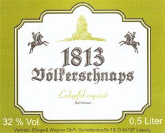 1813 Völkerschnaps Erdapfel exquisit - Spirituose - 32% Vol. 0,5 Liter