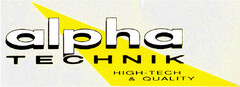 alpha TECHNIK HIGH-TECH & QUALITY