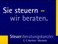 Sie steuern - wir beraten.