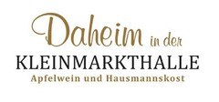 Daheim in der KLEINMARKTHALLE Apfelwein und Hausmannskost