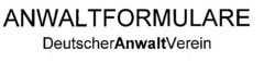 ANWALTFORMULARE DeutscherAnwaltVerein