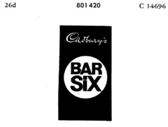 Cadbury`s BAR SIX