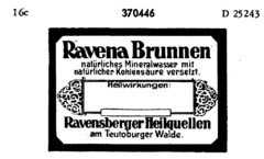Ravena Brunnen Ravensburger Heilquellen am Teutoburger Walde.