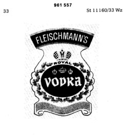 FLEISCHMANN'S ROYAL VODKA