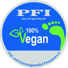 PFI Prüf- und Forschungsinstitut Pirmasens e.V. www.pfi-germany.de 100% Vegan