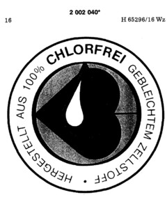 HERGESTELLT AUS 100% CHLORFREI GEBLEICHTEM ZELLSTOFF