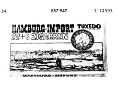 HAMBURG-IMPORT TUXEDO 22+3 ZIGARETTEN