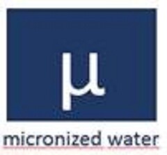 micronized water