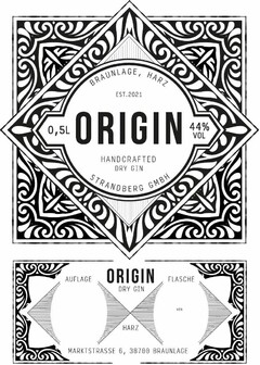 ORIGIN HANDCRAFTED DRY GIN STRANDBERG GMBH