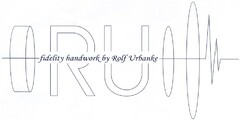 RU fidelity handwork by Rolf Urbanke