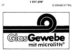 Glas Gewebe mit microlith