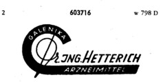 GALENIKA Dr. ING. HETTERICH ARZNEIMITTEL