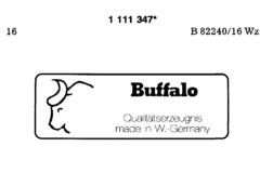 Buffalo Qualitätserzeugnis made in W.-Germany