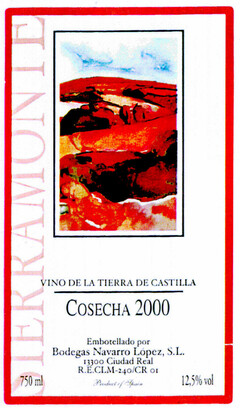 COSECHA 2000 VINO LA TIERRA DE CASTILLA