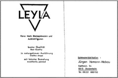 LEYLA Feine Mech. Blechspielwaren und Aufstellfiguren