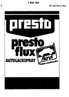 presto presto flux AUTOLACKSPRAY