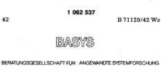 BASYS BERATUNGSGESELLSCHAFT FÜR ANGEWANDTE SYSTEMFORSCHUNG