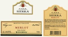 CASA SIERRA MERLOT