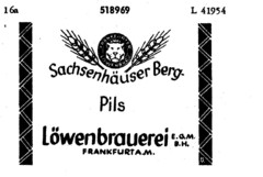 Löwenbrauerei E.G.M.B.H. FRANKFURT A.M. Sachsenhäuser Berg-Pils