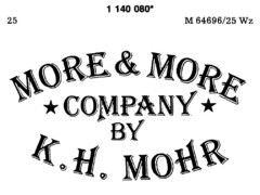 MORE & MORE COMPANY BY K.H. MOHR