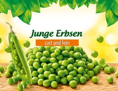 Junge Erbsen zart und fein