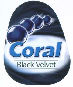 Coral Black Velvet