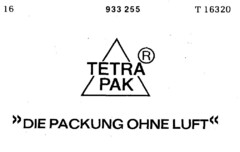 TETRA PAK "DIE PACKUNG OHNE LUFT"