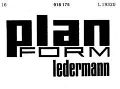 plan FORM ledermann