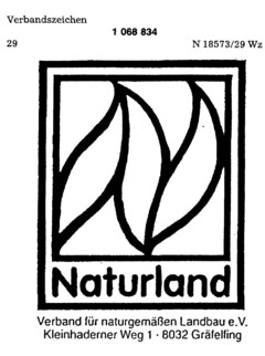 Naturland Verband für naturgemäßen Landbau e.V. Kleinhaderner Weg 1 8032 Gräfelfing