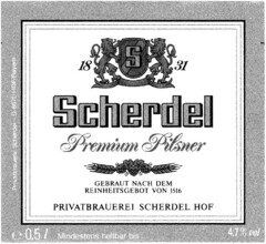 SCHERDEL PREMIUM PILSNER