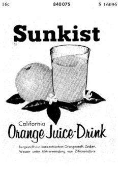 Sunkist California Orange Juice-Drink