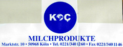 KOC MILCHPRODUKTE