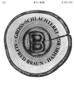 GROSS-SCHLACHTEREI ALFRED BRAUN HAMBURG