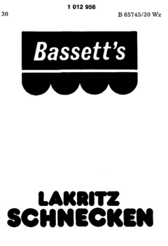 Bassett`s LAKRITZ SCHNECKEN