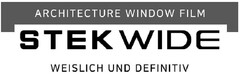 ARCHITECTURE WINDOW FILM STEK WIDE WEISLICH UND DEFINITV